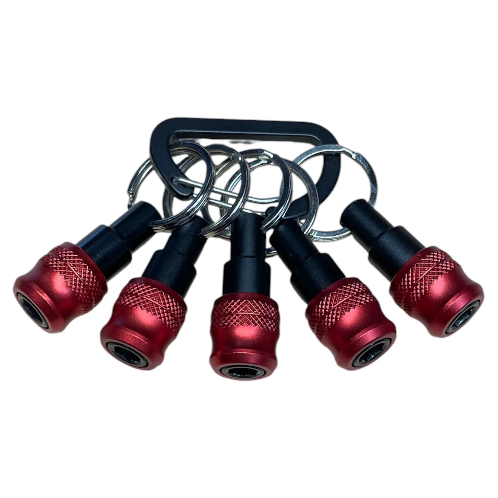 5PCE One Touch Keychain Bit Holders