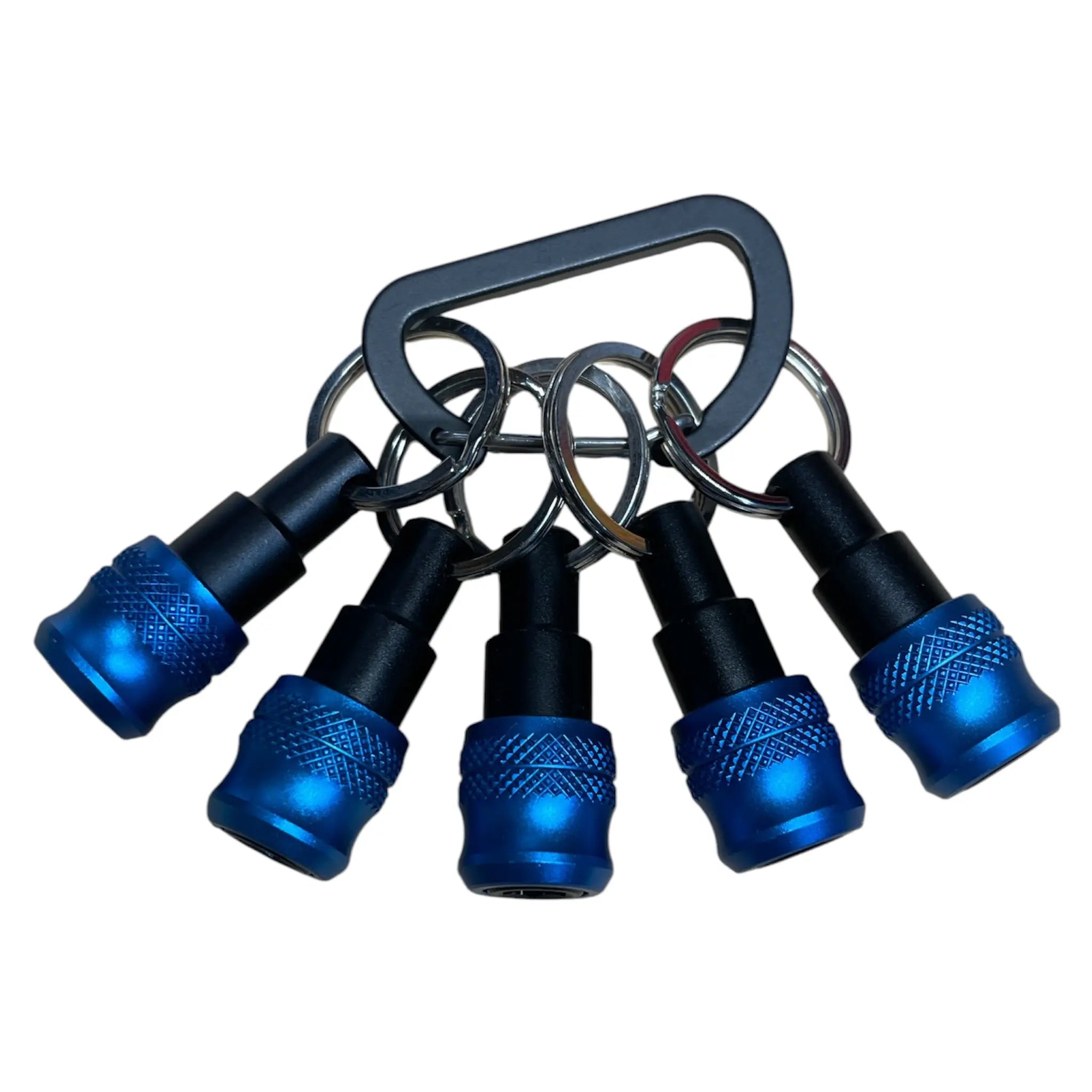 5PCE One Touch Keychain Bit Holders