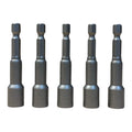8 x 65mm Magnetic Nutsetter Impact Bit 5-Pack