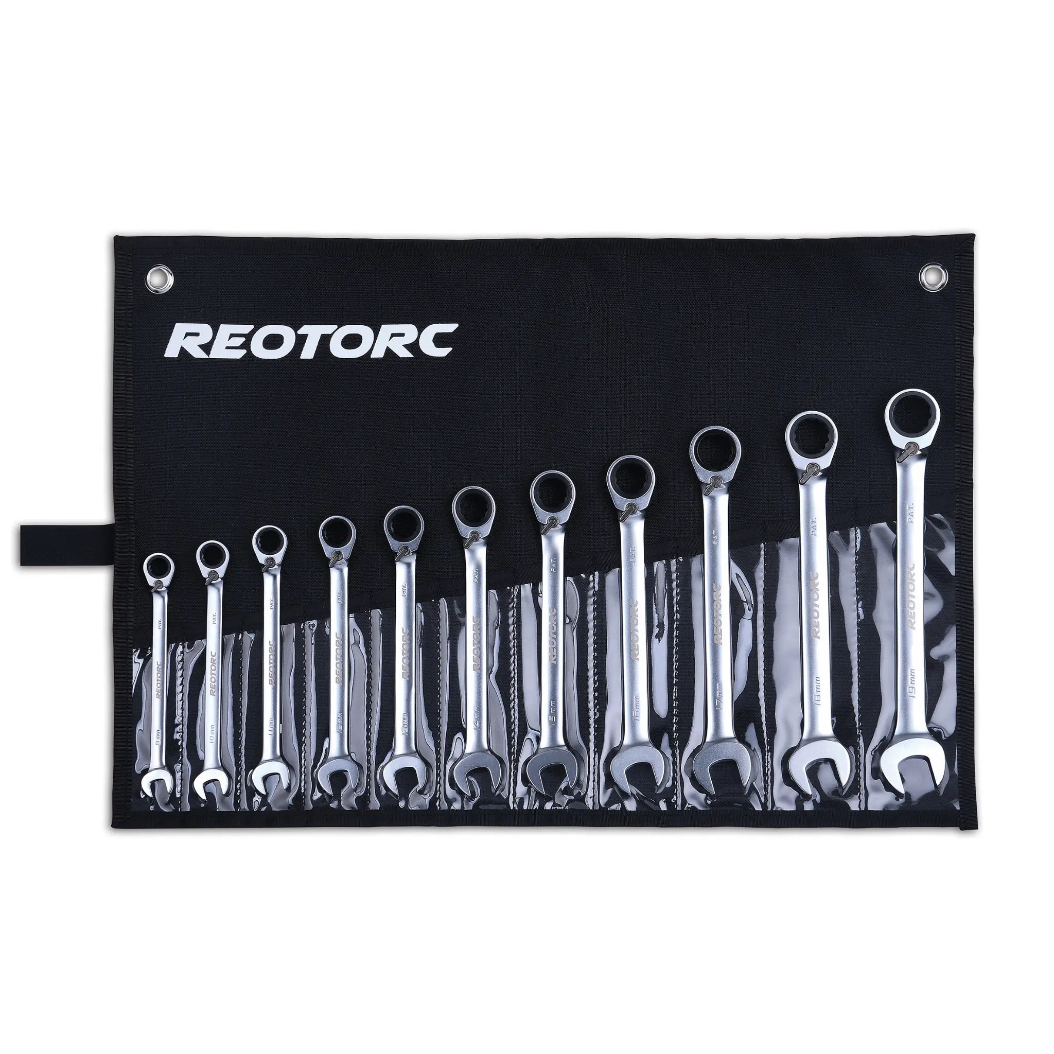 11PCE Ratcheting Reversible Metric Spanner with Pouch Set