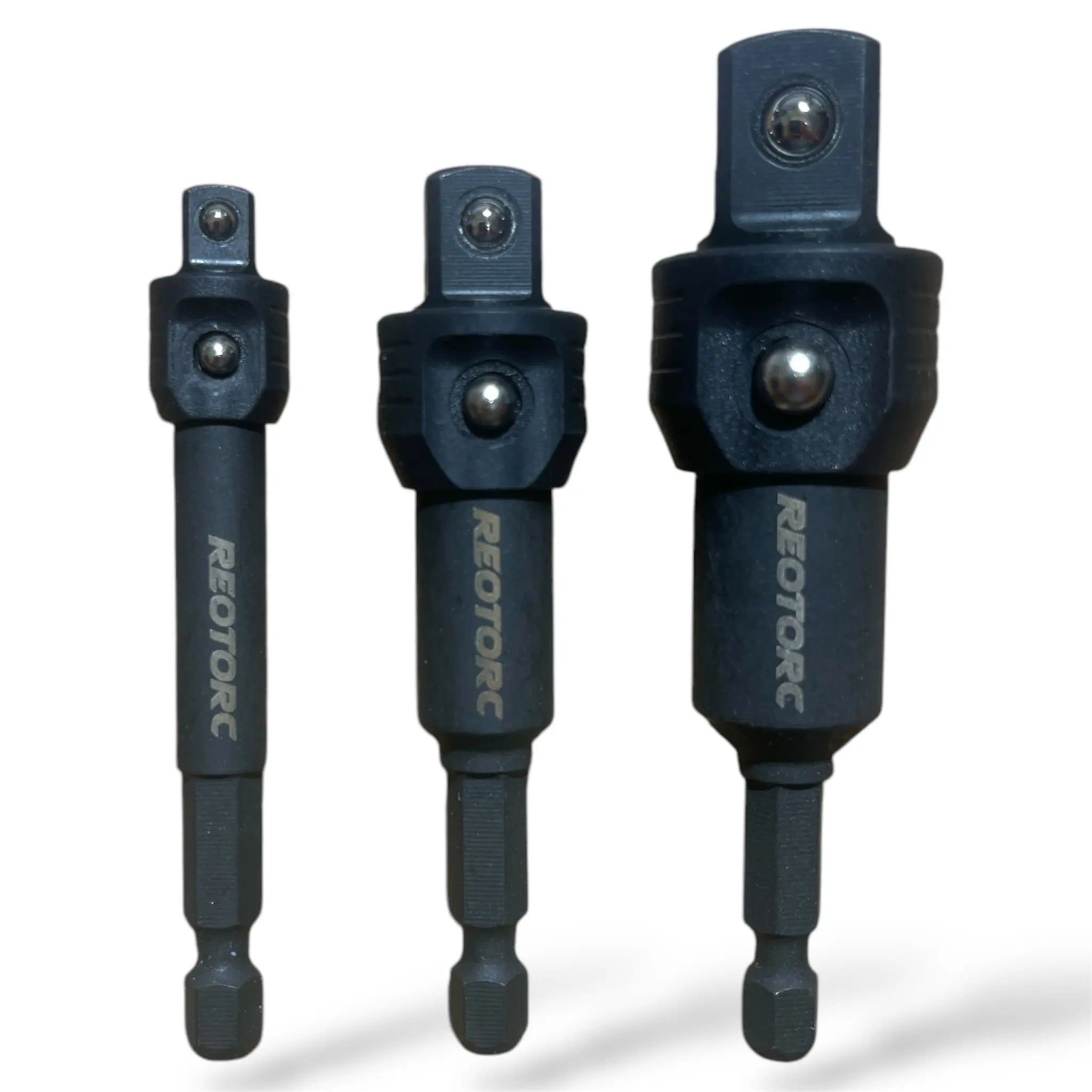 3PCE 75mm and 85mm Power Shank Locking Square Drive Set